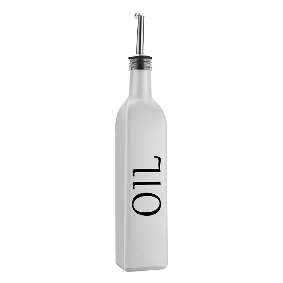 Olive Oil Dispenser Kitchen Oil Dispenser Bottle White Olive Oil Bottle with 2 Glass Oil Bottles Without Drip and Funnel