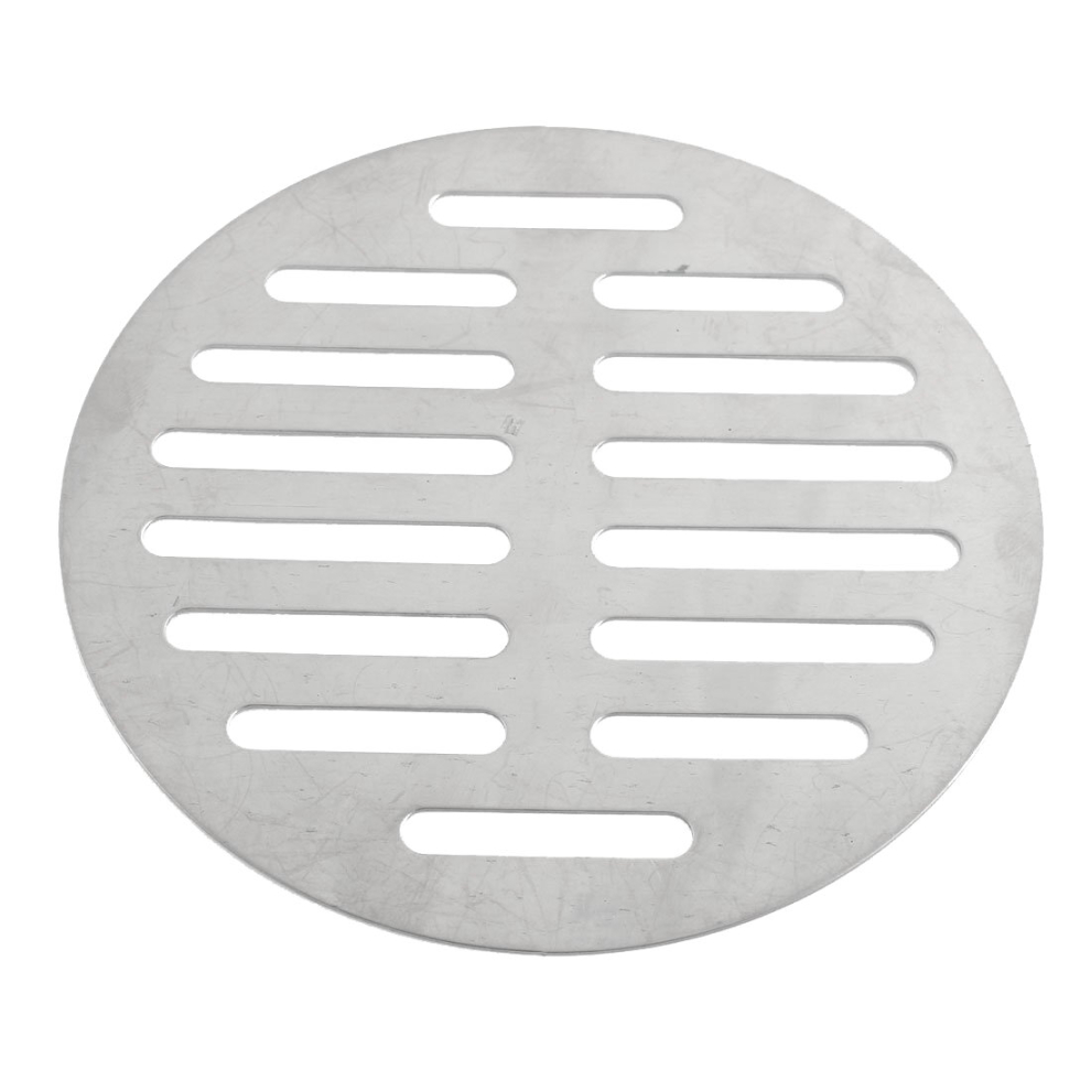 Home Bathroom Supplies Silver Tone Round Stainless Steel Floor Drain Cover