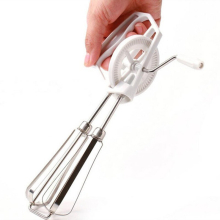 Rotary Manual Hand Whisk Egg Beater Mixer Blender Stainless Steel
