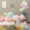 200 Pieces of 5 Inch Macaron Latex Balloon Pastel Candy Balloon Wedding Birthday Party Decoration Baby Shower Balloon 7