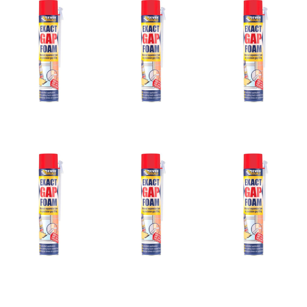 Everbuild Exact Gap Foam 500ml   EVEXACT5 (Pack of 6)