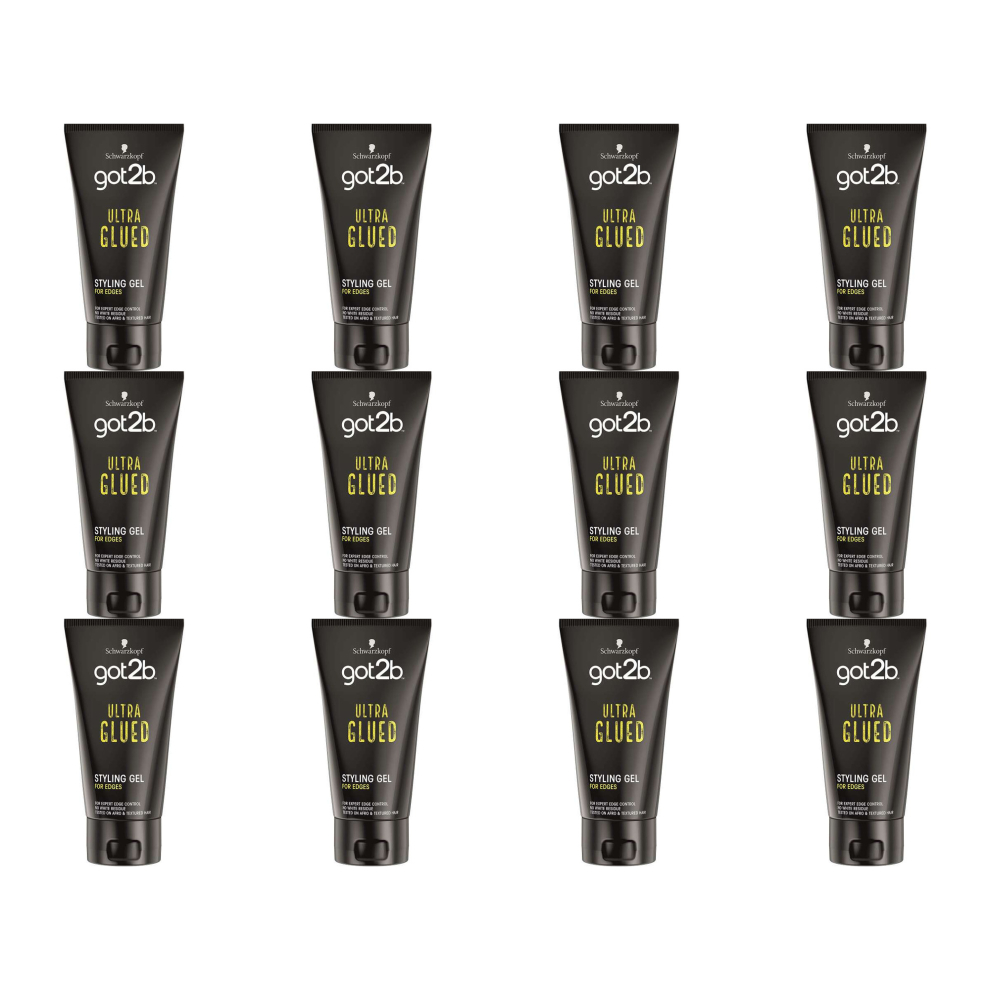 Schwarzkopf Got2b Ultra Glued Black 150ml (Pack of 12)