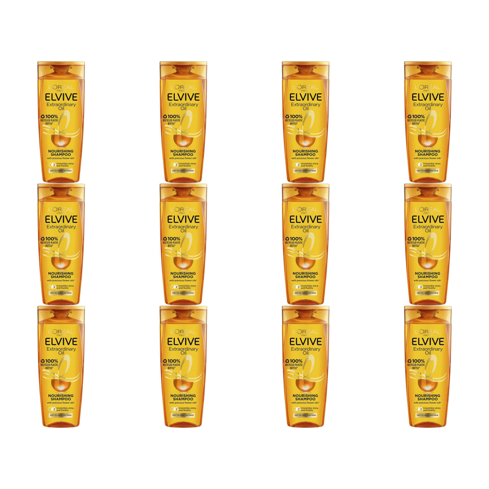 Loreal Elvive Extraordinary Oil Nourishing Shampoo, 400ml (Pack of 12)
