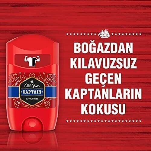 Old Spice Old Spice Captain Deodorant Stick, 50 ml  (Pack of 6) 2