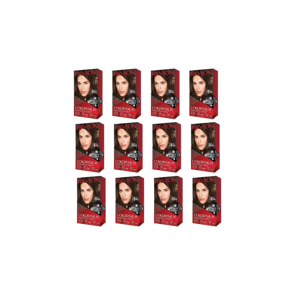Revlon Colorsilk Beautiful Color, Brown/Black, 1 Count (Pack of 12)-image-OPC-PDD86DM-NEW