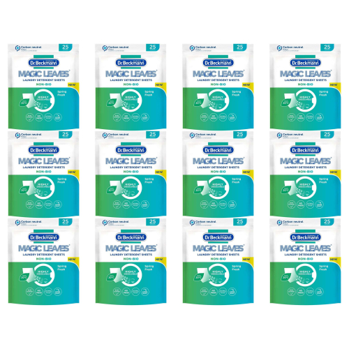 Dr Beckmann Dr. Beckmann Magic Leaves Laundry Detergent Sheets Non-Bio 25 Sheets (Pack of 12)