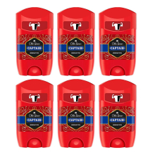 Old Spice Captain Deodorant Stick, 50 ml (Pack of 6)