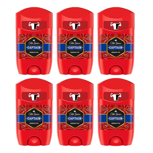 Old Spice Old Spice Captain Deodorant Stick, 50 ml  (Pack of 6)