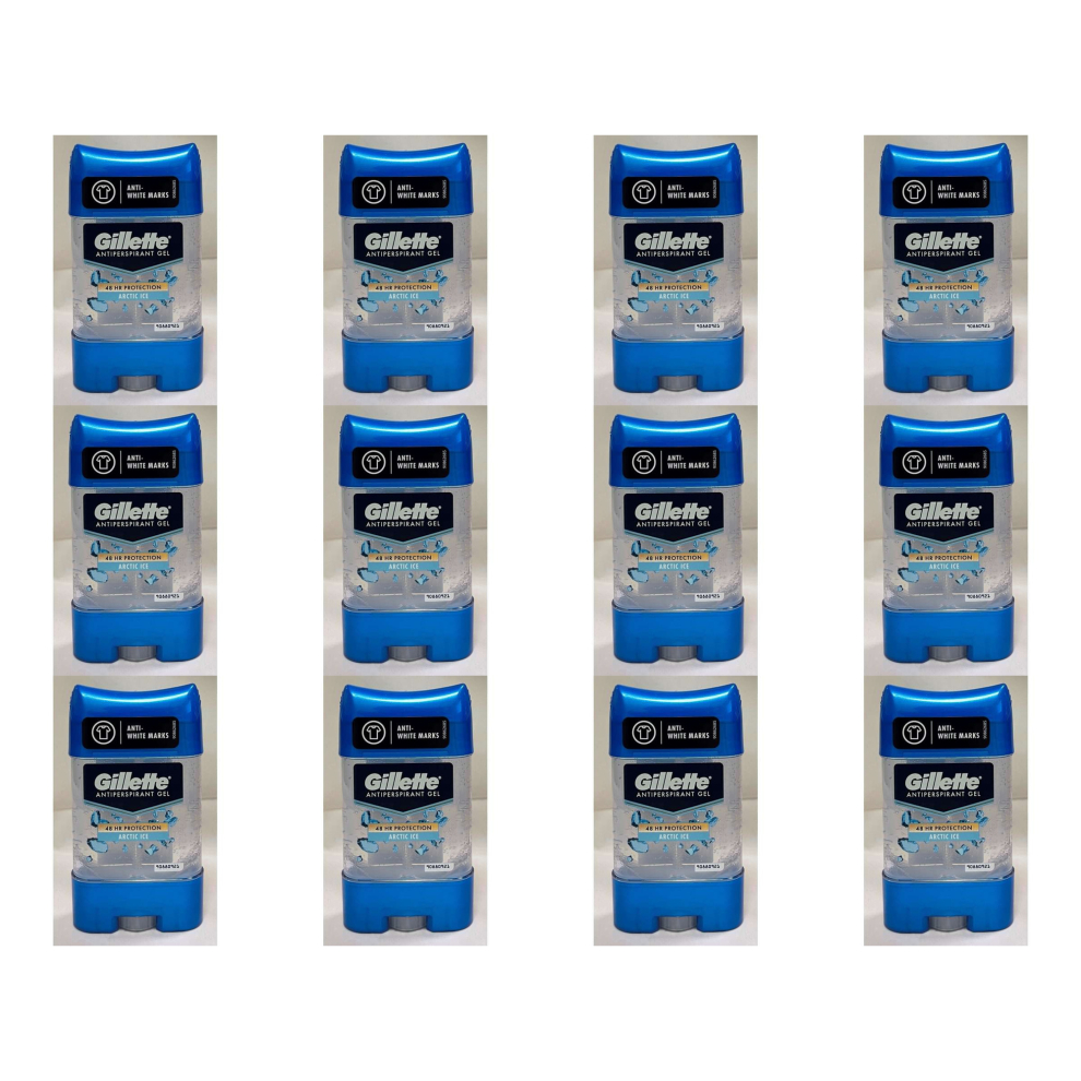 Gillette Clear Gel Arctic Ice Deodorant Stick 70Ml (Pack Of 12)
