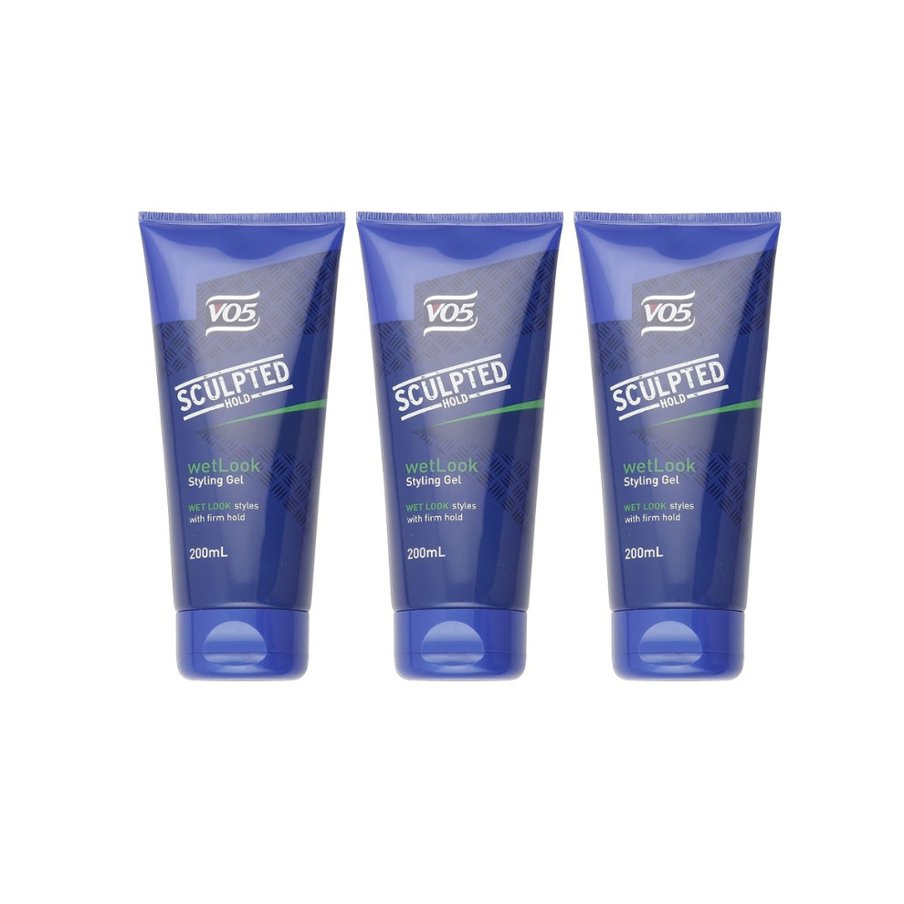 VO5 Wet Look Hair Styling Gel - 200 ml (Pack of 3)