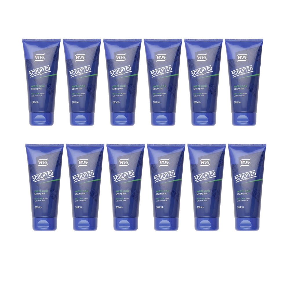 VO5 Wet Look Hair Styling Gel - 200 ml (Pack of 12)