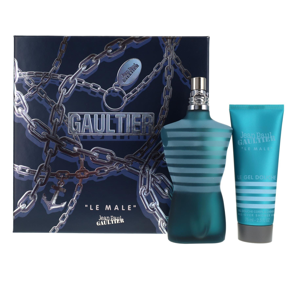 Jean Paul Gaultier Le Male 125ml Eau de Toilette, 75ml Shower Gel Gift Set for Men