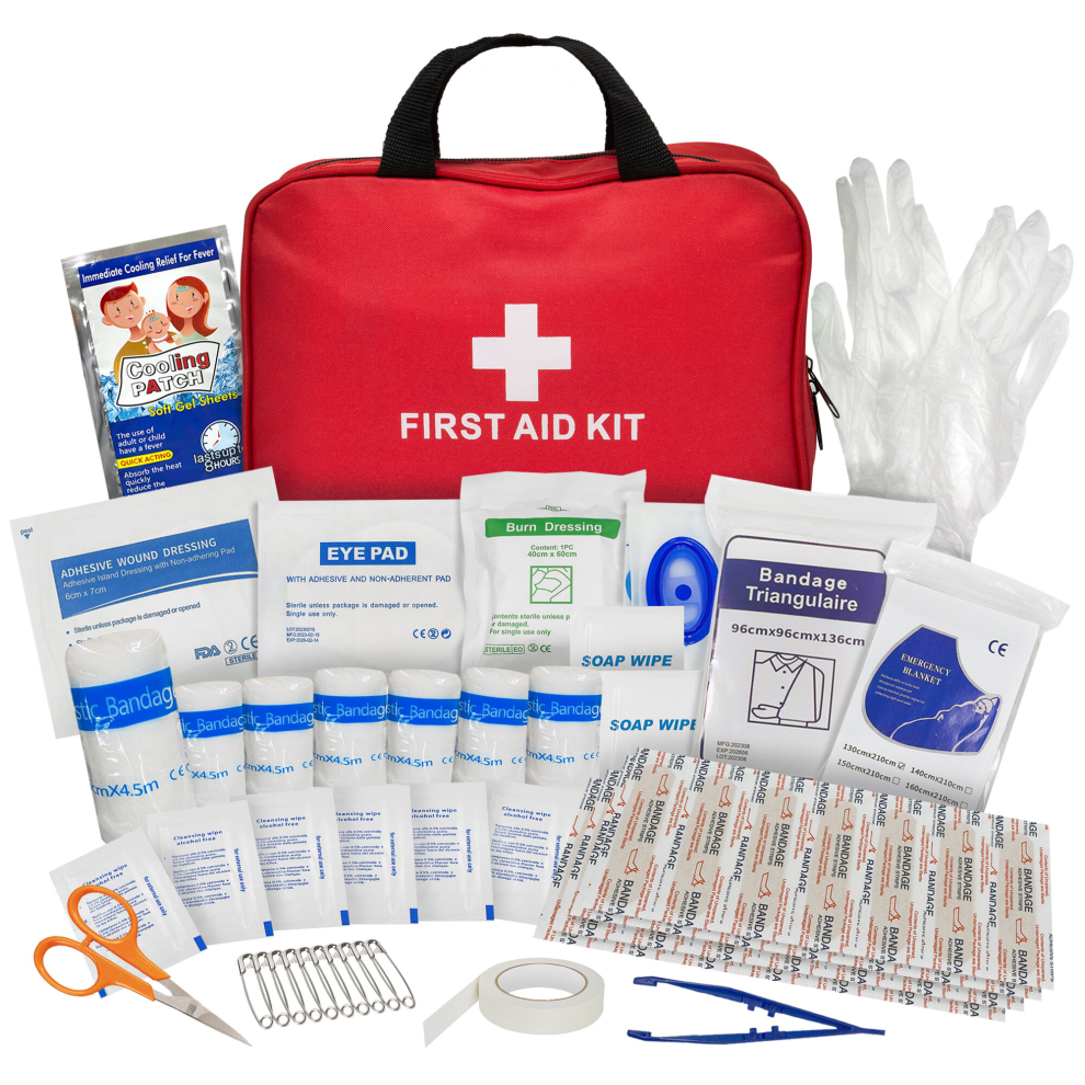 68 Pcs Travel First Aid Kit Emergency for Holiday Camping