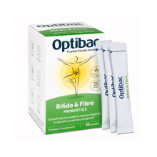 Optibac Bifido And Fibre Probiotics Sachets - Dietary Supplement with a Blend of Dietary Fiber 30's
