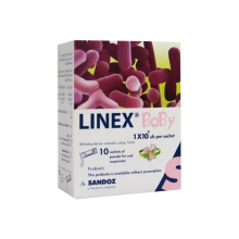 Linex Baby Oral Sachet - Probiotic Supplement in Sachet Form, Designed for Babies 100 mg 10's
