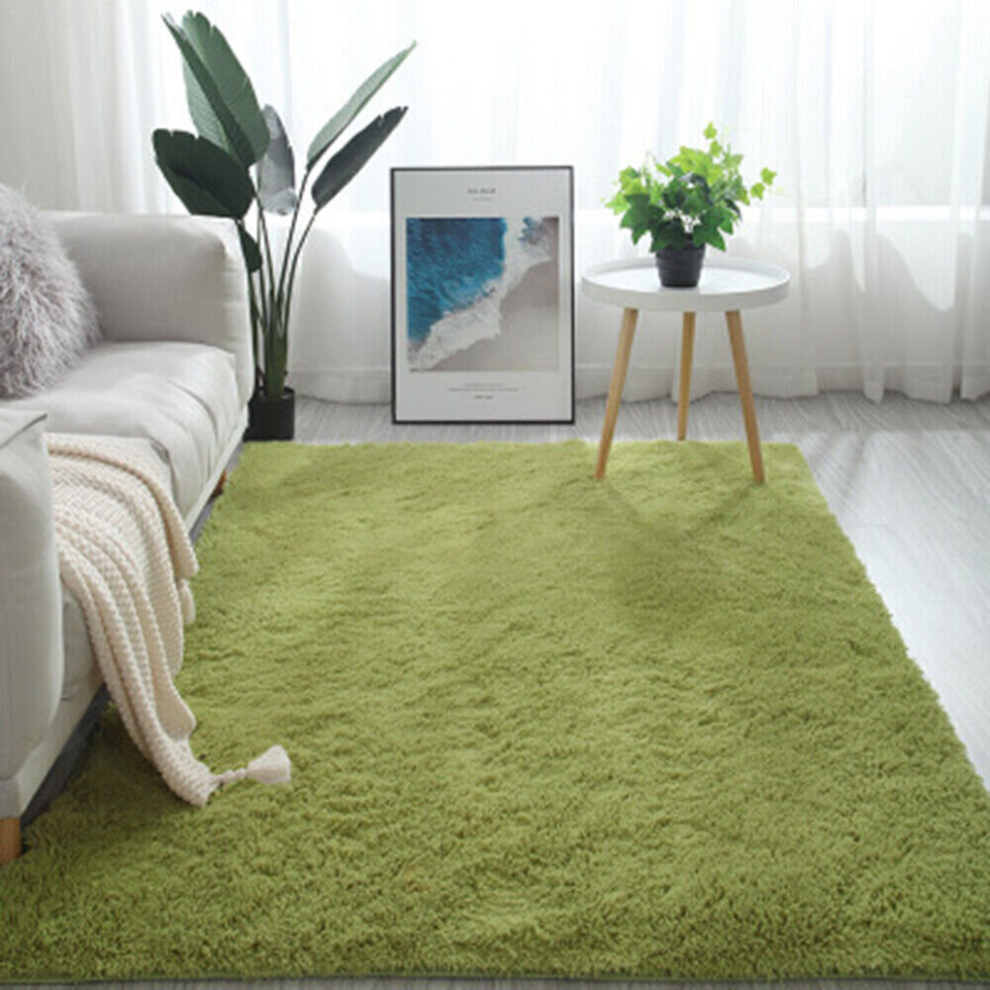 (Green, 50*80cm/19.69*31.50in) Thickened Carpet Bedroom Stain Resistant Living Room Tie Dyed  Mat