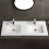 1200mm Thin-Edge Inset Basin Sink & Overflow Ceramic Double Wash Basin 2
