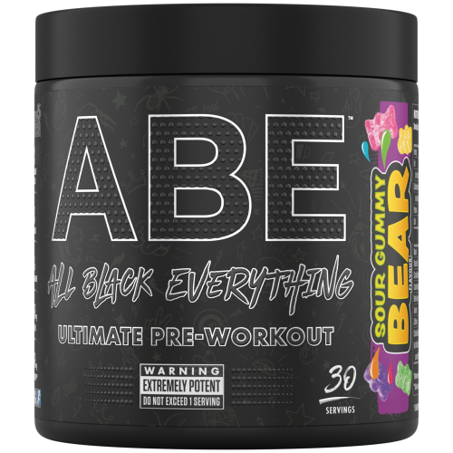 (Sour Gummy Bear) Pre workout Powder ABE Creatine Beta Alanine Citrulline Vit B Energy Performance (30 Servings)