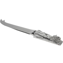 Stainless Steel Cheese Knife with Pewter Mouse and Cheese Shaped Handle with Mouse on Top Kitchen Accessories