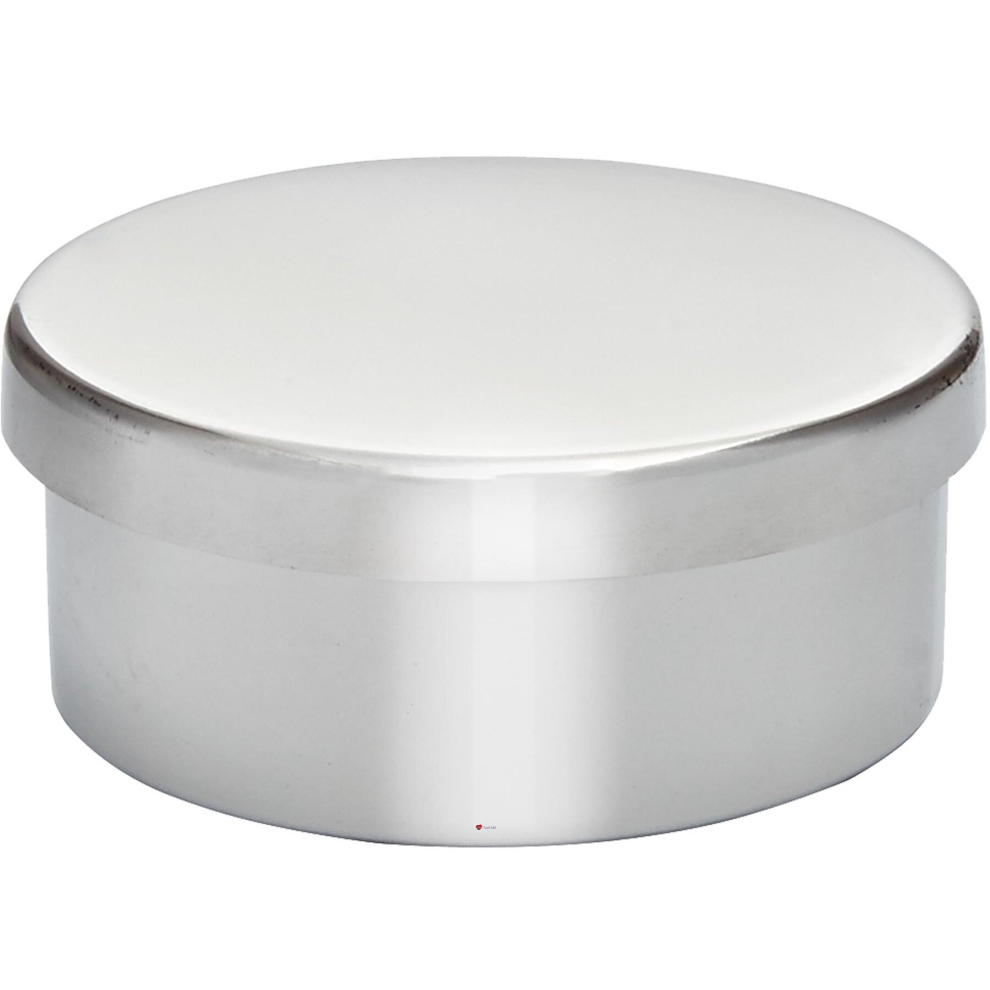 I Luv Ltd Small Plain Pewter Trinket Pill Box 50Mm Diameter Bright Polished Finish Perfect For Engraving