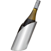 Pewter Envelop Wine Bottle Holder in Pewter Bright Polished Finish Home Decor Accessories Perfect for Engraving Designed by Sarah Dawe