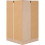 Seconique Nevada 2 Door Corner Wardrobe in White Gloss Finish 5