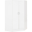 Seconique Nevada 2 Door Corner Wardrobe in White Gloss Finish 2