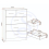 Seconique Nevada 3+2 Drawer Chest Oyster Gloss/Light Oak Effect Veneer 8