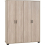 Seconique Oliver 4 Door Wardrobe Light Oak Effect 1