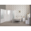 Seconique Nevada 2 Door Corner Wardrobe in White Gloss Finish 8