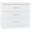 Seconique Nevada 3 Drawer Chest White Gloss 5