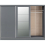 Nevada 3 Door Sliding Wardrobe Grey Gloss 13