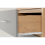 Seconique Seville 3 Drawer Chest Grey High Gloss/Light Oak Effect Veneer 13