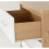 Seconique Seville 3 Drawer Chest White High Gloss/Light Oak Effect Veneer 13