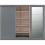 Nevada 3 Door Sliding Wardrobe Grey Gloss 14