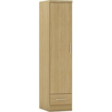 Nevada 1 Door 1 Drawer Wardrobe Sonoma Oak Finish