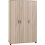Seconique Oliver 3 Door Wardrobe Light Oak Effect 1