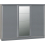 Nevada 3 Door Sliding Wardrobe Grey Gloss 1