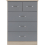 Seconique 100-102-089 Nevada 3+2 Drawer Chest Grey Gloss/Light Oak Effect Veneer, Flat-Pack, Assembly Required 7