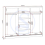 Nevada 3 Door Sliding Wardrobe Grey Gloss 16