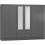 Seconique Nevada 6 Door 2 Drawer Mirrored Wardrobe 3D Effect Grey 1