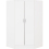 Seconique Nevada 2 Door Corner Wardrobe in White Gloss Finish 1
