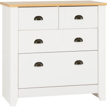 Seconique Ludlow White & Oak Lacquer 2+2 Chest