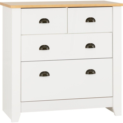 Seconique Seconique Ludlow White & Oak Lacquer 2+2 Chest