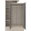 Seconique Nevada Petite Open Shelf Wardrobe Grey Gloss/Light Oak Effect Veneer 6