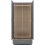 Seconique Nevada Mirrored 2 Door 1 Drawer Wardrobe in 3D Effect Grey Finish 3