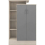 Seconique Nevada Petite Open Shelf Wardrobe Grey Gloss/Light Oak Effect Veneer 7