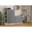 Seconique Nevada Petite Open Shelf Wardrobe Grey Gloss/Light Oak Effect Veneer 11