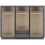 Seconique Nevada 6 Door 2 Drawer Mirrored Wardrobe 3D Effect Grey 5
