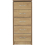 Seconique Charles 5 Drawer Narrow Chest Oak Effect Veneer with Walnut Trim 3